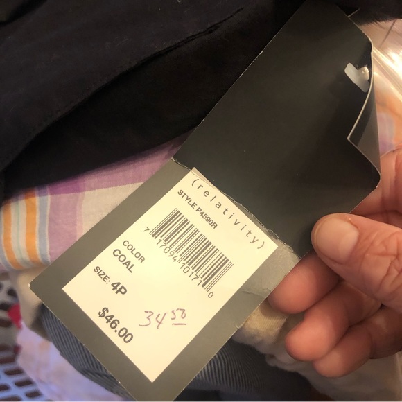 Relativity New Black Slacks size 4P - Picture 8 of 8